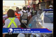 Brigadas antipiratas del Tránsito dejan 280 conductores multados