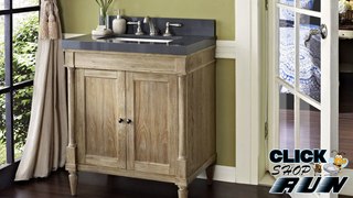 Fairmont Designs Rustic Chic Bathroom Vanity in Silvered or Weathered Oak