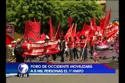 8000 vecinos de occidente participarán en marcha del 1° de mayo