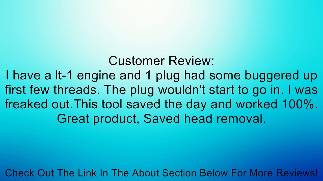 14mm Internal Spark Plug Retheading Tool 6" Review