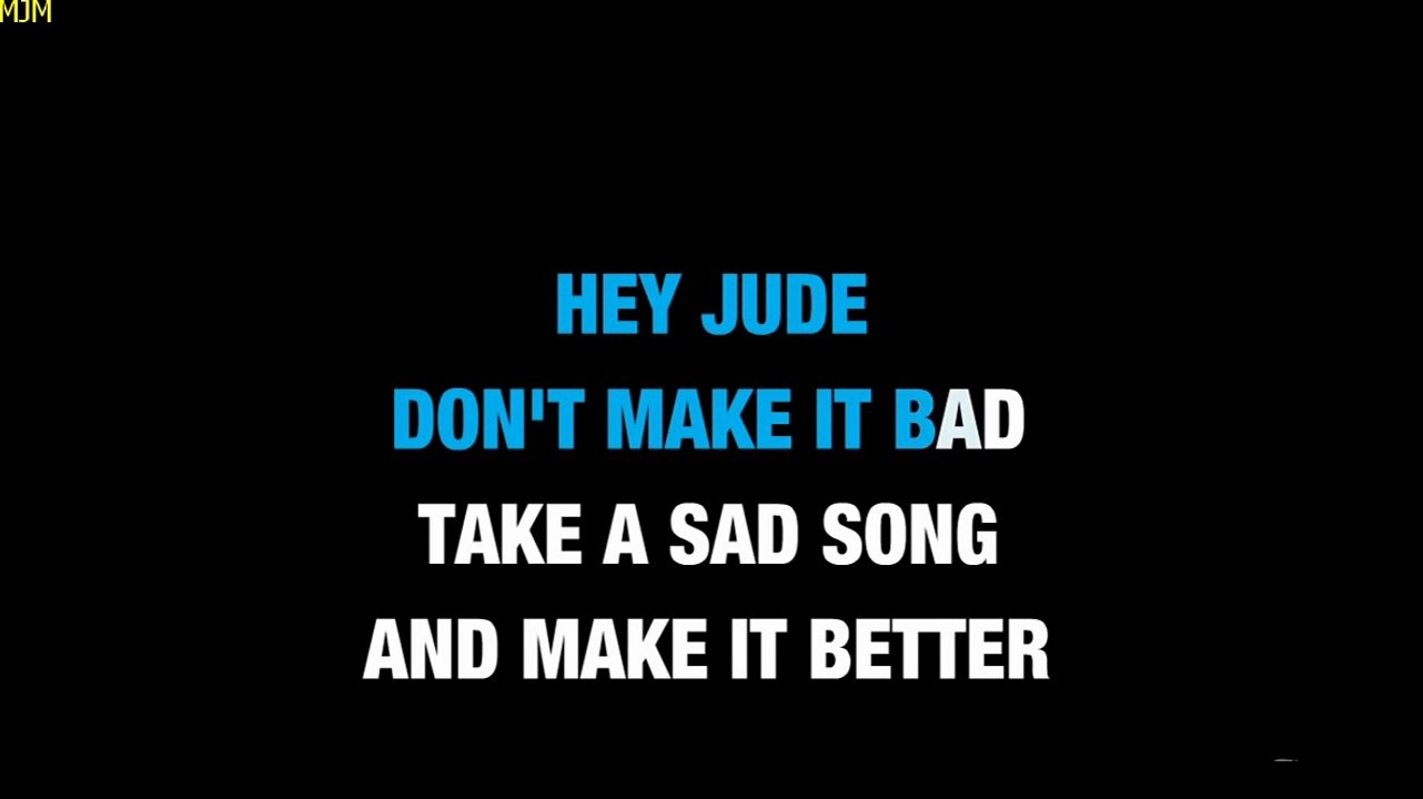 Hey Jude  --- Karaoke ---The Beatles