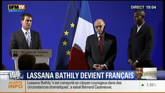 Naturalisation de Lassana Bathily (2/5): vous avez appris à être Français, vous le devenez , Manuel Valls – 20/01