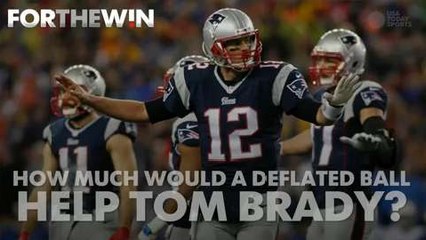 Deflate-gate: How much would a deflated ball help Tom Brady?