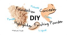 DIY Easy and Natural Foundation, Concealer, Highlighter, Bronzer, and Finishing Powder!
