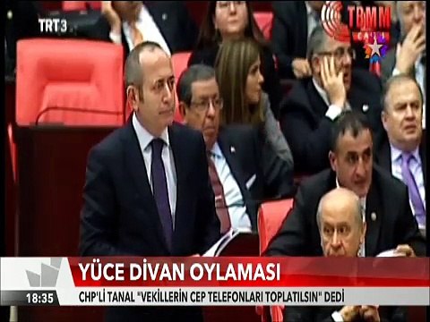 Yüce Divan oylamasında Vekillerin cep telefonu toplatılsın önerisi