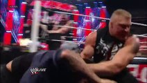 Brock Lesnar attacks CM Punk- Raw, July 15, 2013