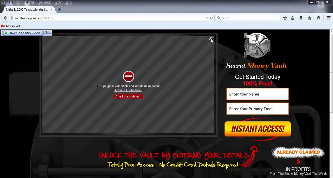Secret Money Vault - Secret Money Vault Review - ALERT! Is The Secret Money Vault System A Scam!