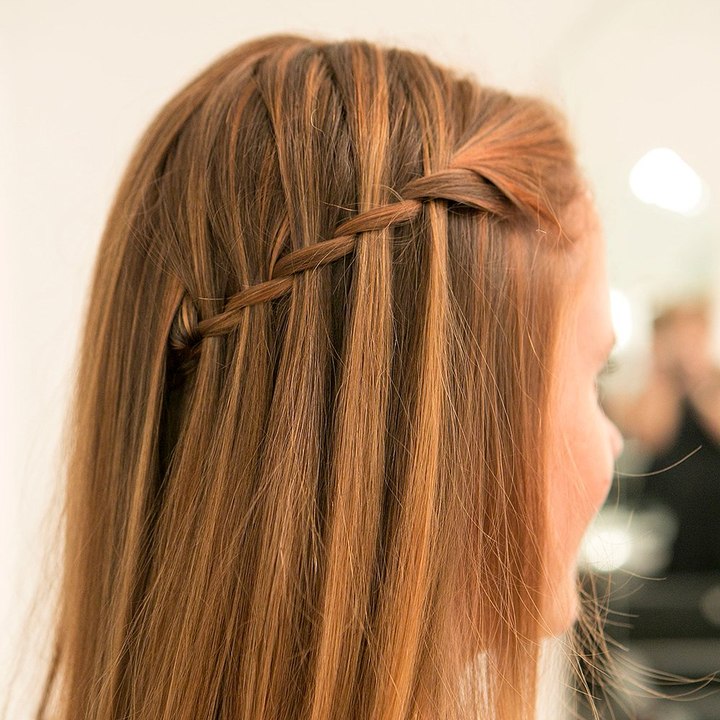 Easy Waterfall Plait/Braid Hair Tutorial
