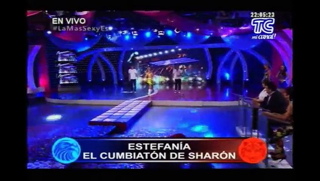 Atrevidos: Estefania bailó en La Cumbiatón de Sharon .