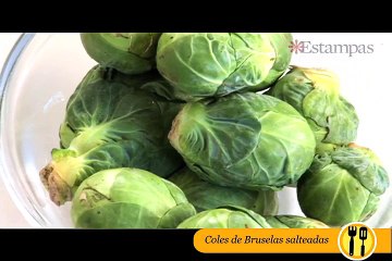 CÓMO HACER COLES DE BRUSELAS SALTEADOS CON TOCINETA Y CEBOLLA