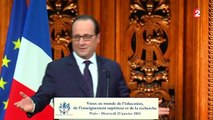 François Hollande a présenté ses vœux au monde de l'Éducation