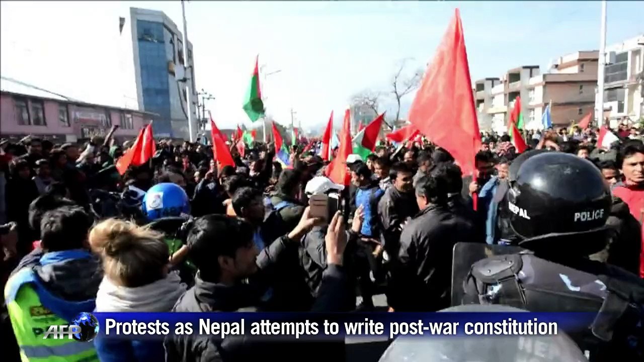 Nepal opposition protests against pushed-through constitution