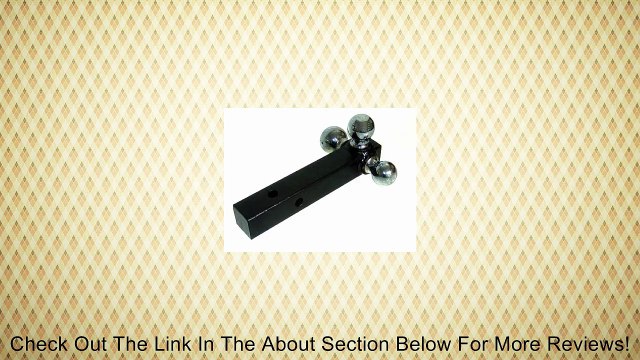 3 Three Way Tri Ball Tow Hitch Trailer Receiver Mount Steel 1-7/8 2 2-5/8 Review