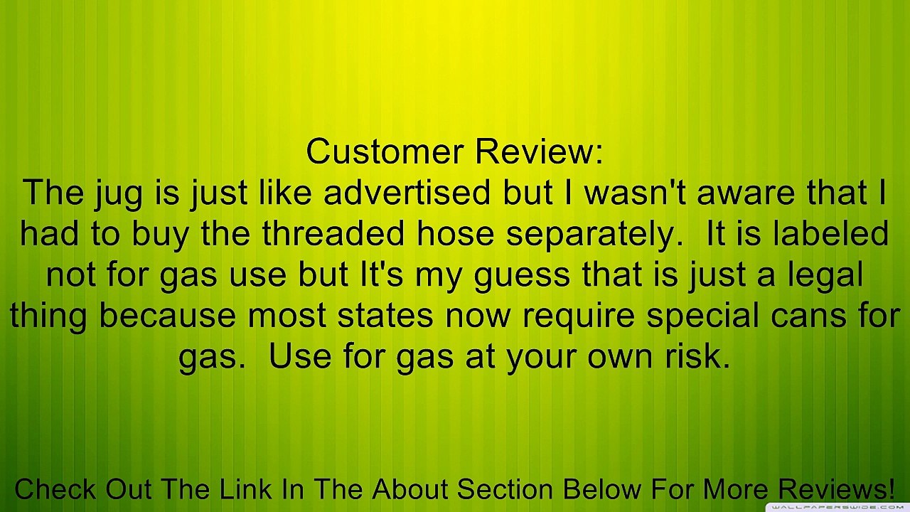 Scribner Plastics 2000K Black 5 Gallon Utility Jug Review