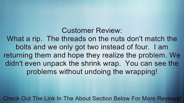 Gardner-Westcott Shock Bolt Kit C-88-06H Review