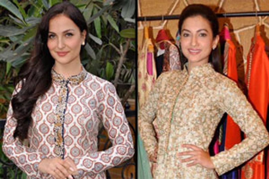 Gauhar and Elli go ethinic