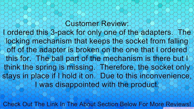 TEKTON 1770 Ratchet Adapter Set, 3-Piece Review