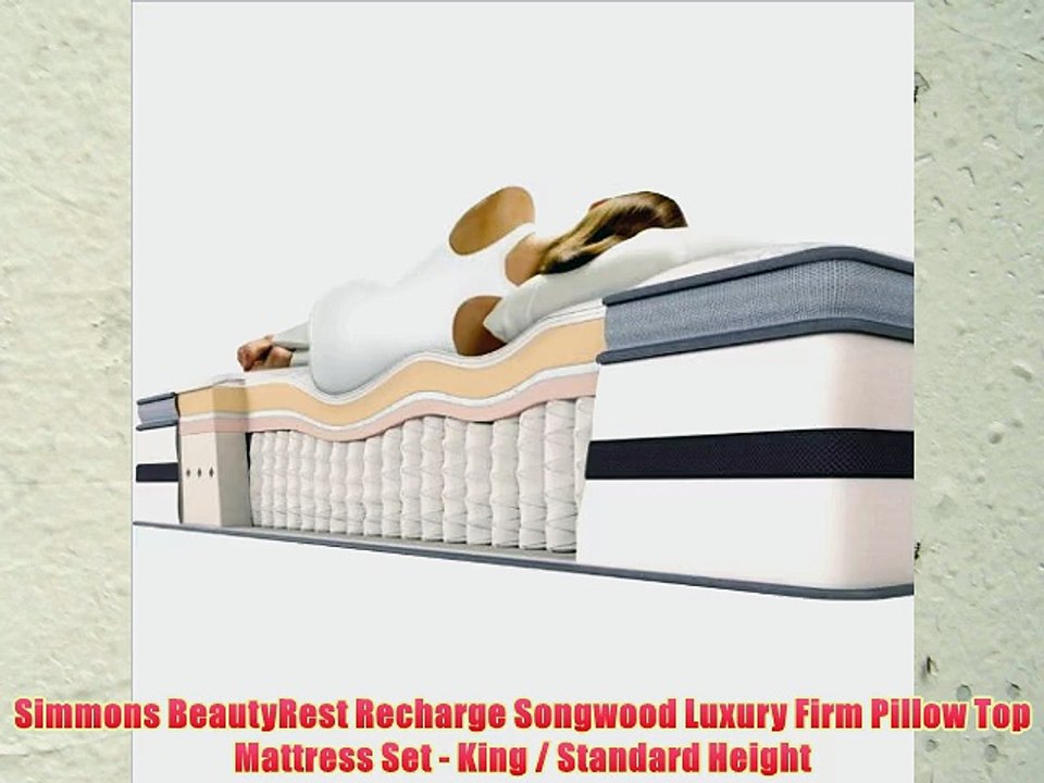 Simmons BeautyRest Recharge Songwood Luxury Firm Pillow Top Mattress Set - King / Standard