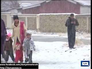 First Snowfall in Quetta Pakistan - 12th January 2015