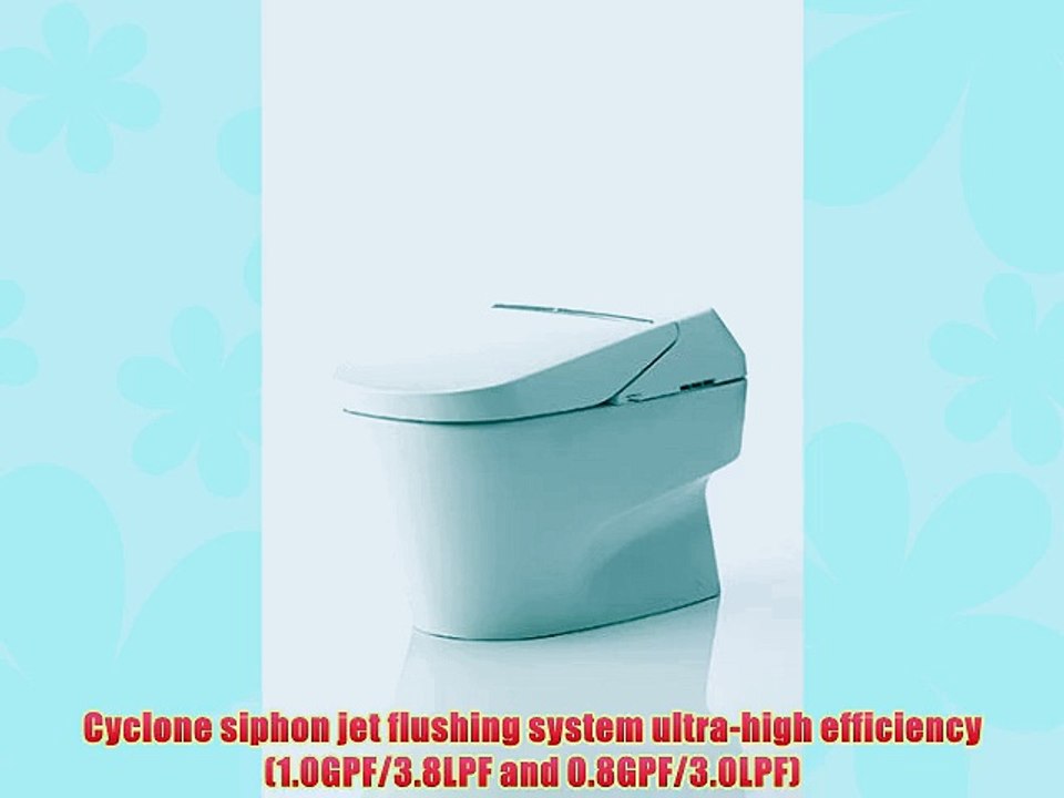 Toto MS992CUMFG#01 Neorest 1.0 GPF and 0.8 GPF 700H Dual Flush Toilet Cotton White