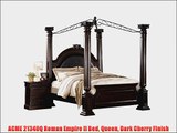 ACME 21340Q Roman Empire II Bed Queen Dark Cherry Finish