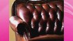 Victoria Classic Button Tufted Leather Sofa Set