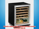 48 Bottle Triple Zone Wine Refrigerator Hinge Location: Reversible Lock: No