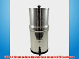 Big Berkey Water Filter with 4 7 Ceramic Filters and 4 Free PF-4 Fluoride Filters