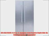 DCS RX215UJX1 21.5 Cu. Ft. Stainless Steel Counter Depth Side-By-Side Refrigerator - Energy