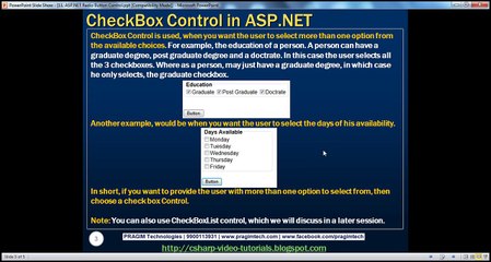 What is Asp.net CheckBox Control - Part - 12