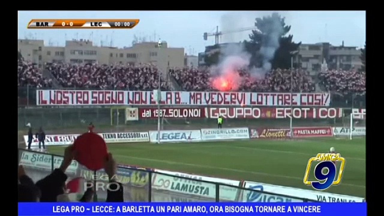 LEGA PRO | Lecce: a Barletta un pari amaro, ora bisogna tornare a vincere