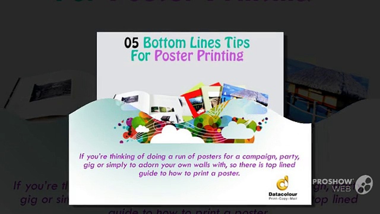 5 Bottom Lines Tips For Poster Printing