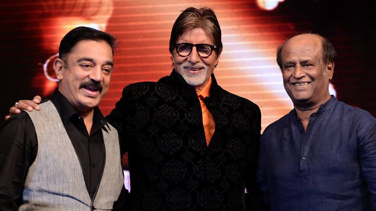 Amitabh Bachchan, Kamal Haasan, Rajinikanth | Legends Share Stage At Shamitabh Music Launch
