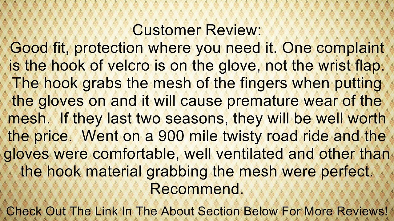 CARBON Fiber Motorcycle Mesh & Leather Race Gloves S Review