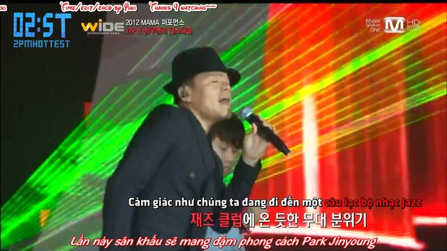 [Vietsub - 2ST] [071212] 2 0 1 2 MAMA - bố Park & WY