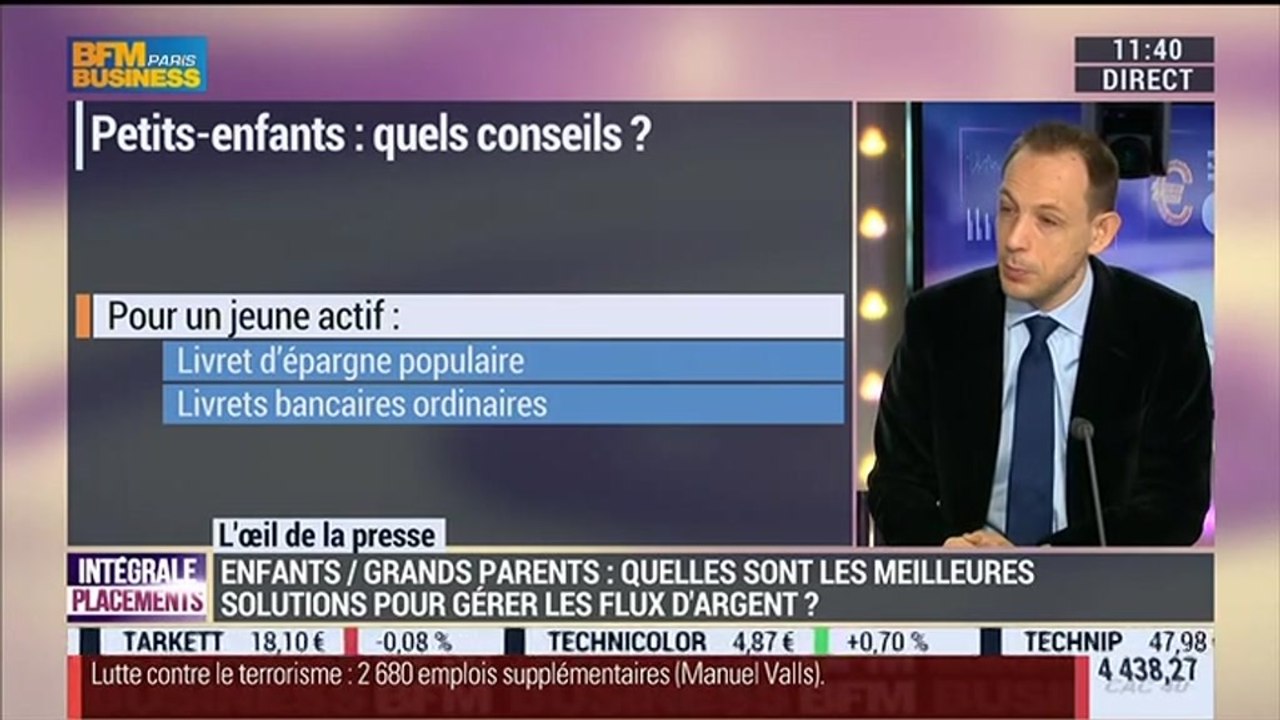 Quels placements financiers pour vos petits-enfants ?: Gilles Petit - 21/01