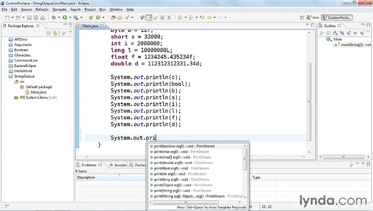Java Essential Training 26