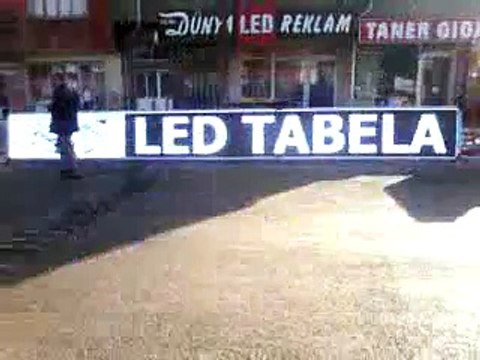 DÜNYA LED REKLAM 0507 484 84 07 - 0332 812 20 10 KAYAN TAZI LED EKRAN