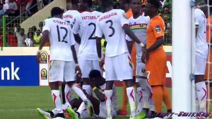 Le carton rouge de Gervinho face à la Guinee