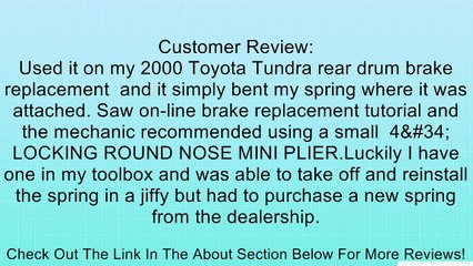 Lisle 44800 Heavy-Duty Brake Spring Tool Review