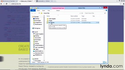 Building Theme from Scratch with underscore lecture 5 install underscores