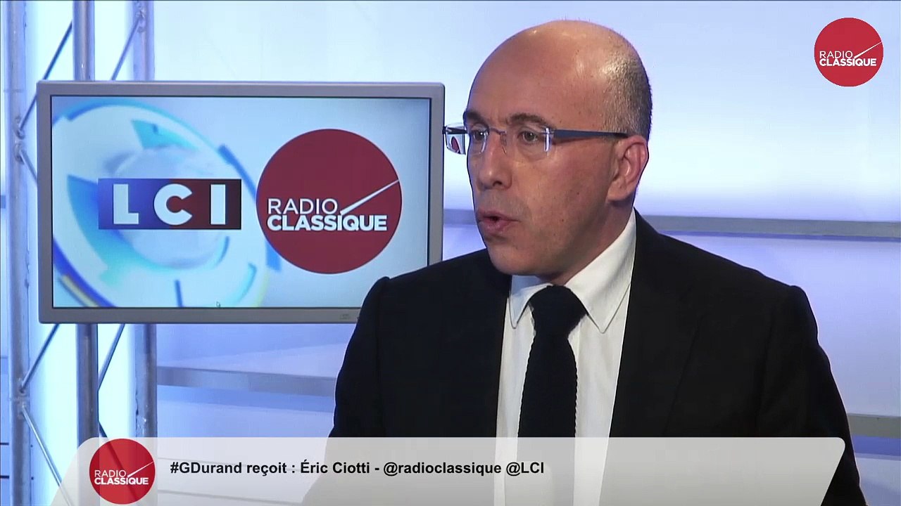 Eric Ciotti, invité de Guillaume Durand avec LCI
