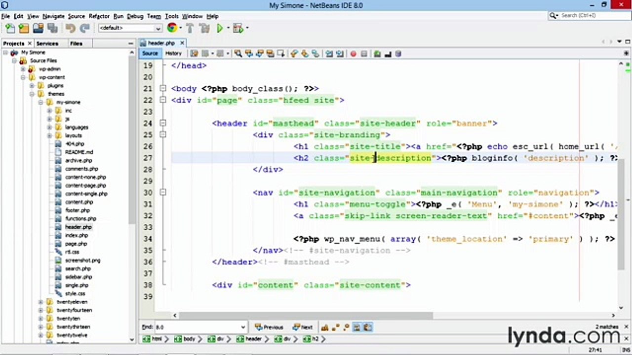 Building Theme from Scratch with underscore lecture 21 styling header