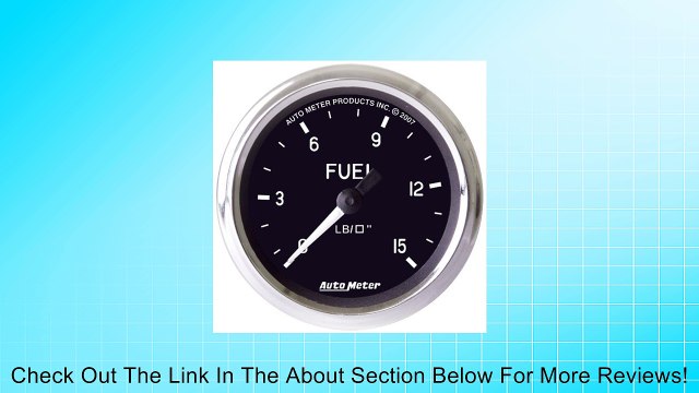 Auto Meter 201010 Cobra 2 0-15PSI Fuel Pressure Gauge with Isolator Review