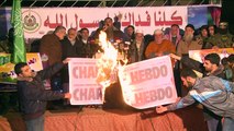 تظاهرة لحركة حماس في شمال غزة ضد صحيفة شارلي ايبدو