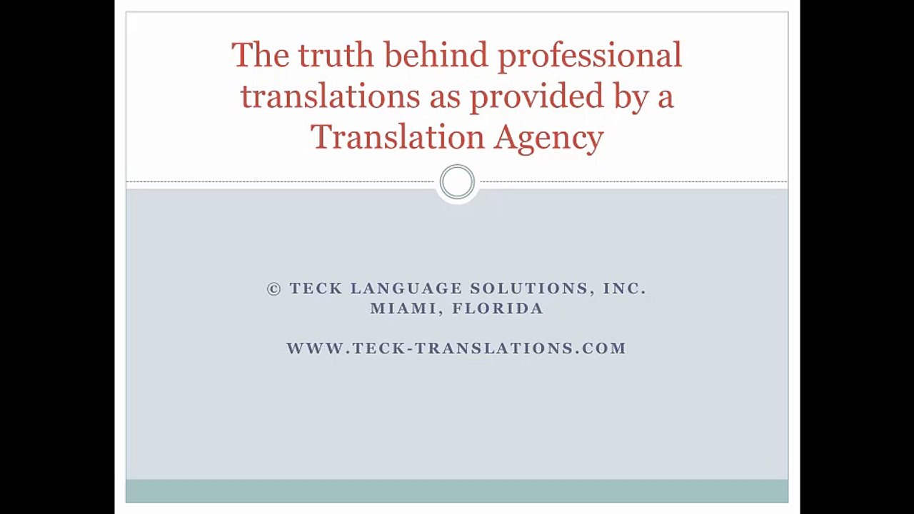 Translation Secrets – The Truth Behind Professional Translations