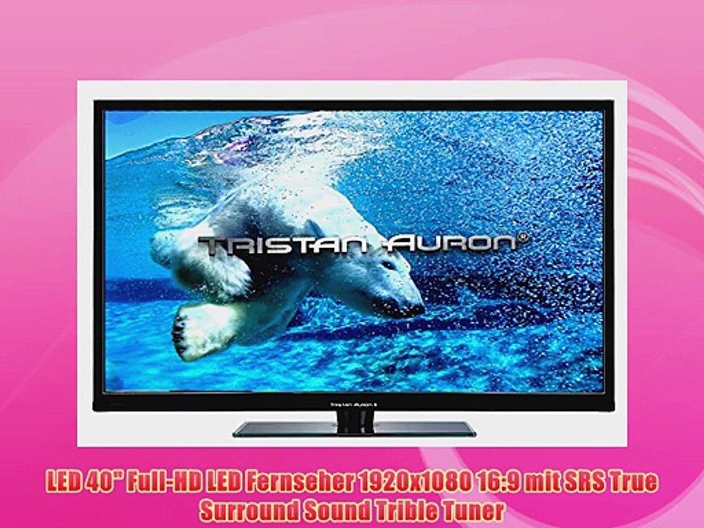 Tristan Auron LED40FullHD 102 cm (40 Zoll) LED-Backlight-Fernseher (FULL-HD  100Hz) USB / DVB-T - Video Dailymotion