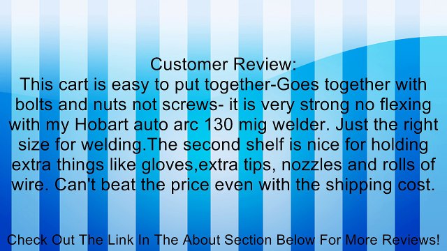 MIG TIG Plasma Cutter Arc Welding Cart with Tank Storage Review