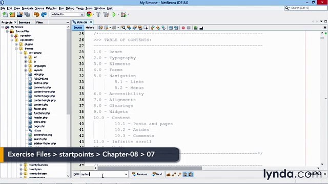 Building Theme from Scratch with underscore lecture 48 captions
