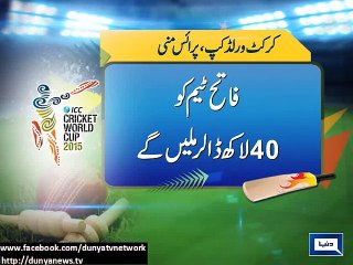 World Cup 2015,, Prize money for  winner team